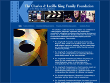 Tablet Screenshot of kingfoundation.org